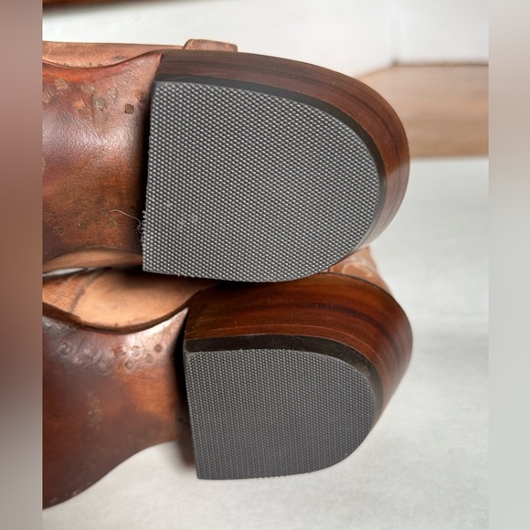 Women’s Lucchese Classics Boots size 6 Distressed Tan Brown Leather Handmade USA - Picture 7 of 15